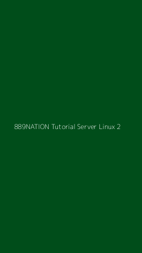 Tampilan Antarmuka Aplikasi 889nation Tutorial Server Linux - 2