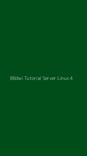Tampilan Antarmuka Aplikasi 88dwi Tutorial Server Linux - 4