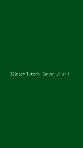 Tampilan Antarmuka Aplikasi 899cash Tutorial Server Linux - 1