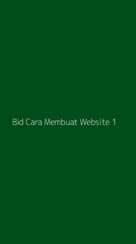Tampilan Antarmuka Aplikasi 8id Cara Membuat Website - 1