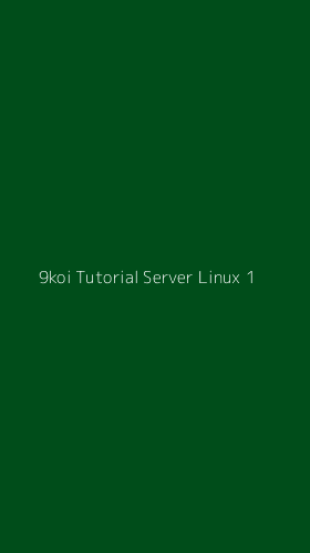 Tampilan Antarmuka Aplikasi 9koi Tutorial Server Linux - 1