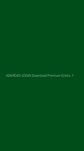 Tampilan Antarmuka Aplikasi Adaro4d Login Download Premium Gratis - 1