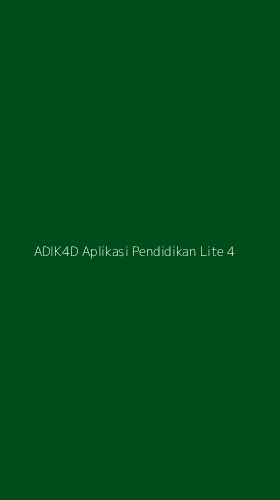 Tampilan Antarmuka Aplikasi Adik4d Aplikasi Pendidikan Lite - 4