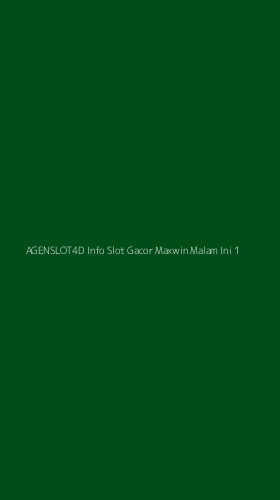 Tampilan Antarmuka Aplikasi Agenslot4d Info Slot Gacor Maxwin Malam Ini - 1