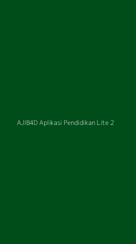 Tampilan Antarmuka Aplikasi Ajib4d Aplikasi Pendidikan Lite - 2