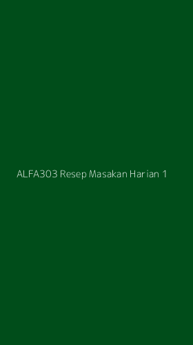 Tampilan Antarmuka Aplikasi Alfa303 Resep Masakan Harian - 1