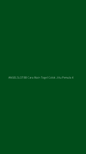 Tampilan Antarmuka Aplikasi Angelslot88 Cara Main Togel Colok Jitu Pemula - 4