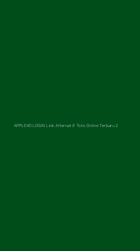 Tampilan Antarmuka Aplikasi Apple4d Login Link Alternatif Toto Online Terbaru - 2