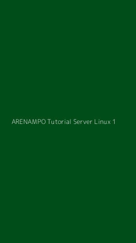 Tampilan Antarmuka Aplikasi Arenampo Tutorial Server Linux - 1