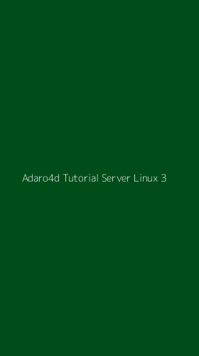 Tampilan Antarmuka Aplikasi Adaro4d Tutorial Server Linux - 3