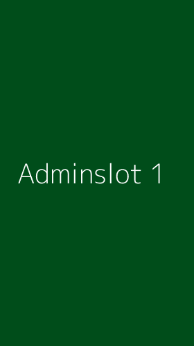 Tampilan Antarmuka Aplikasi Adminslot - 1