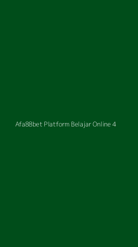 Tampilan Antarmuka Aplikasi Afa88bet Platform Belajar Online - 4