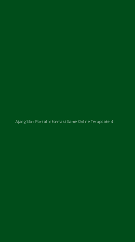 Tampilan Antarmuka Aplikasi Ajang Slot Portal Informasi Game Online Terupdate - 4