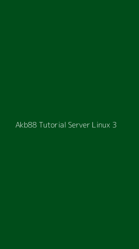 Tampilan Antarmuka Aplikasi Akb88 Tutorial Server Linux - 3