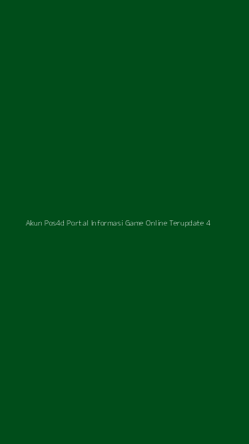 Tampilan Antarmuka Aplikasi Akun Pos4d Portal Informasi Game Online Terupdate - 4