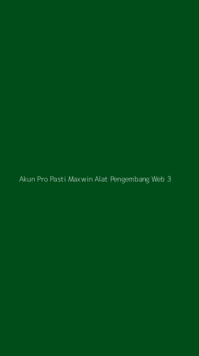 Tampilan Antarmuka Aplikasi Akun Pro Pasti Maxwin Alat Pengembang Web - 3