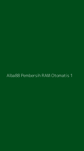 Tampilan Antarmuka Aplikasi Alba88 Pembersih Ram Otomatis - 1