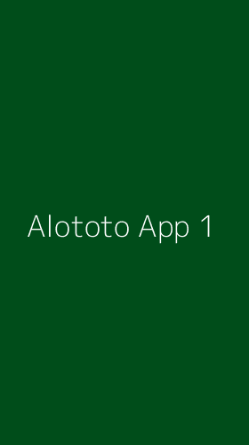 Tampilan Antarmuka Aplikasi Alototo App - 1