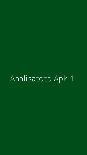 Tampilan Antarmuka Aplikasi Analisatoto Apk - 1