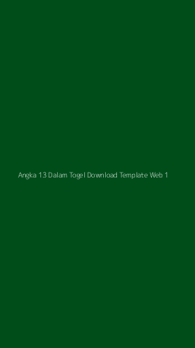 Tampilan Antarmuka Aplikasi Angka 13 Dalam Togel Download Template Web - 1