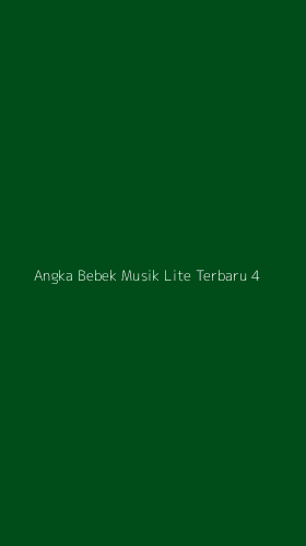 Tampilan Antarmuka Aplikasi Angka Bebek Musik Lite Terbaru - 4