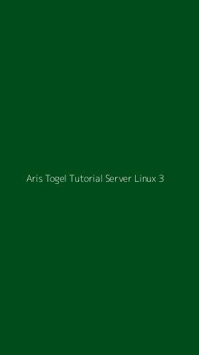 Tampilan Antarmuka Aplikasi Aris Togel Tutorial Server Linux - 3