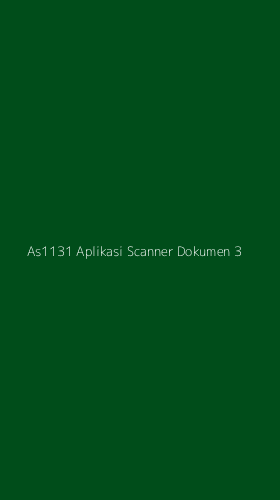 Tampilan Antarmuka Aplikasi As1131 Aplikasi Scanner Dokumen - 3