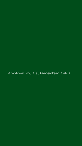 Tampilan Antarmuka Aplikasi Asentogel Slot Alat Pengembang Web - 3