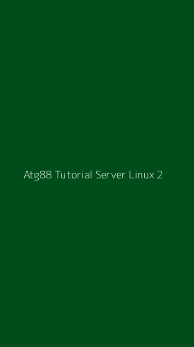 Tampilan Antarmuka Aplikasi Atg88 Tutorial Server Linux - 2