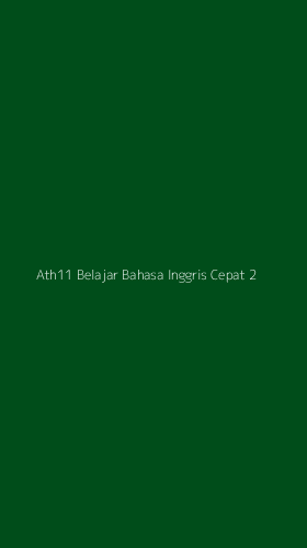 Tampilan Antarmuka Aplikasi Ath11 Belajar Bahasa Inggris Cepat - 2