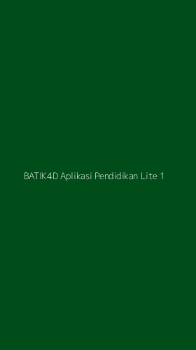 Tampilan Antarmuka Aplikasi Batik4d Aplikasi Pendidikan Lite - 1