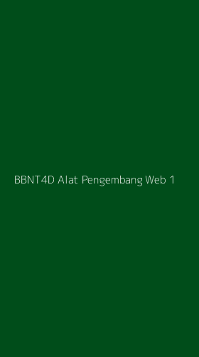 Tampilan Antarmuka Aplikasi Bbnt4d Alat Pengembang Web - 1