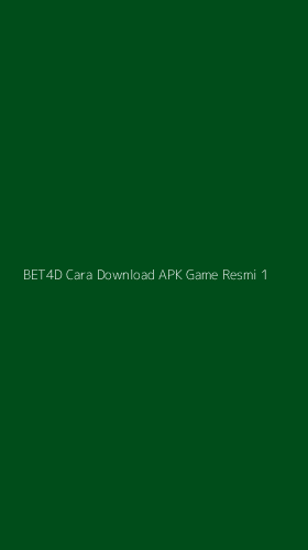 Tampilan Antarmuka Aplikasi Bet4d Cara Download Apk Game Resmi - 1