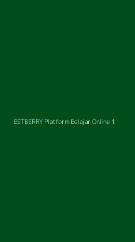Tampilan Antarmuka Aplikasi Betberry Platform Belajar Online - 1