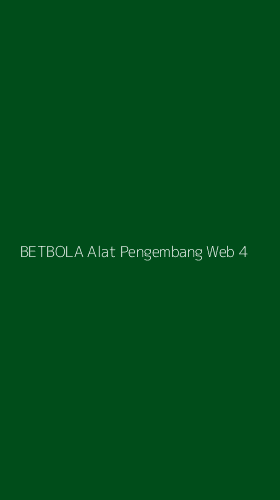 Tampilan Antarmuka Aplikasi Betbola Alat Pengembang Web - 4