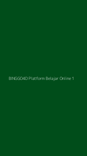 Tampilan Antarmuka Aplikasi Binggo4d Platform Belajar Online - 1