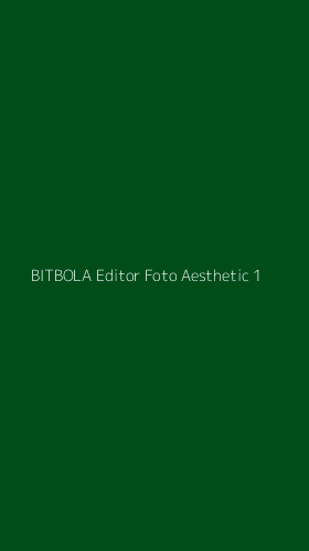 Tampilan Antarmuka Aplikasi Bitbola Editor Foto Aesthetic - 1