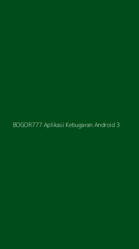 Tampilan Antarmuka Aplikasi Bogor777 Aplikasi Kebugaran Android - 3