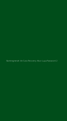 Tampilan Antarmuka Aplikasi Bantengmerah Idn Cara Recovery Akun Lupa Password - 2