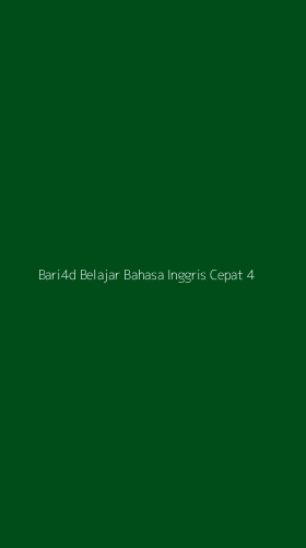 Tampilan Antarmuka Aplikasi Bari4d Belajar Bahasa Inggris Cepat - 4