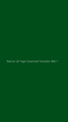 Tampilan Antarmuka Aplikasi Baterai 2d Togel Download Template Web - 1