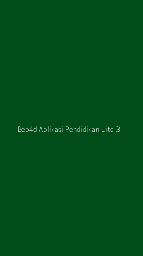 Tampilan Antarmuka Aplikasi Beb4d Aplikasi Pendidikan Lite - 3