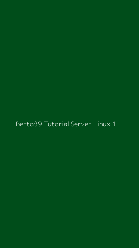 Tampilan Antarmuka Aplikasi Berto89 Tutorial Server Linux - 1