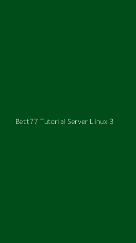 Tampilan Antarmuka Aplikasi Bett77 Tutorial Server Linux - 3