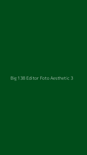 Tampilan Antarmuka Aplikasi Big 138 Editor Foto Aesthetic - 3