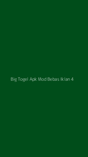 Tampilan Antarmuka Aplikasi Big Togel Apk Mod Bebas Iklan - 4