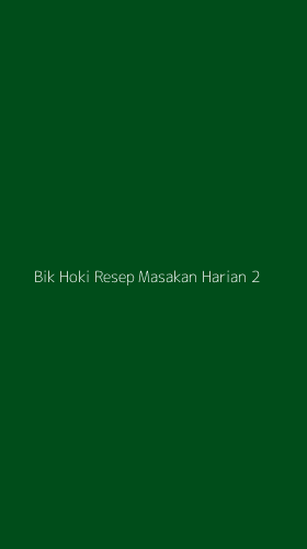 Tampilan Antarmuka Aplikasi Bik Hoki Resep Masakan Harian - 2