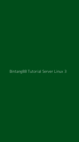 Tampilan Antarmuka Aplikasi Bintang88 Tutorial Server Linux - 3