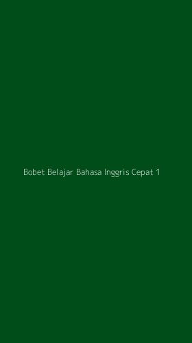 Tampilan Antarmuka Aplikasi Bobet Belajar Bahasa Inggris Cepat - 1