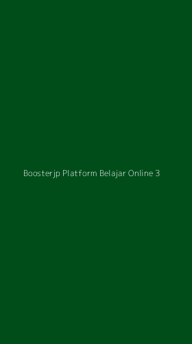 Tampilan Antarmuka Aplikasi Boosterjp Platform Belajar Online - 3